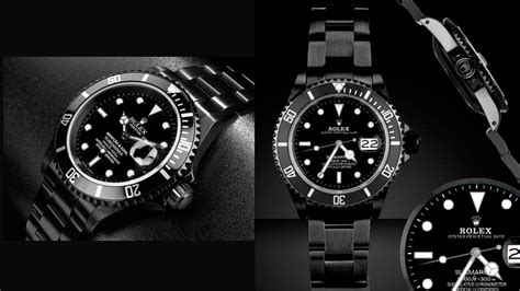 rolex all black submariner